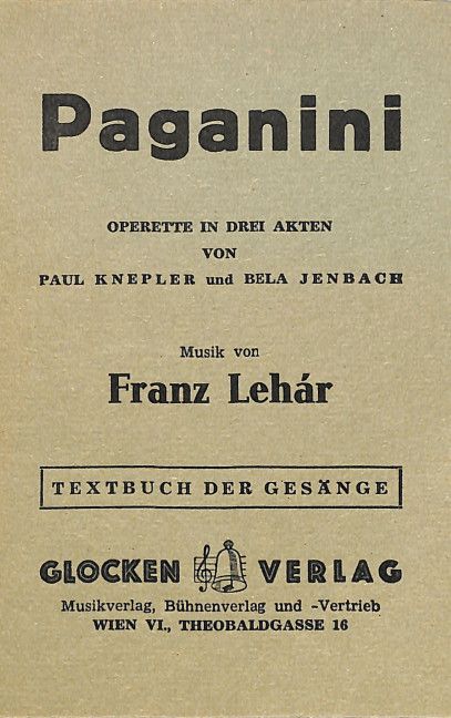 Paganini (libretto)