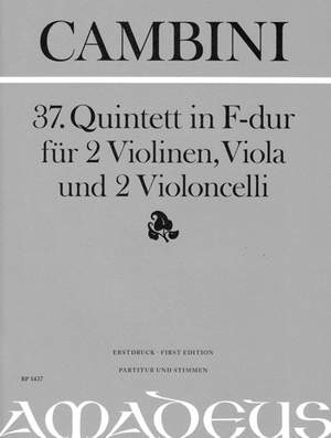 Cambini, G G: 37. Quintet