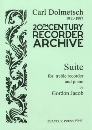 Gordon Jacob: Suite for Treble Recorder and Piano