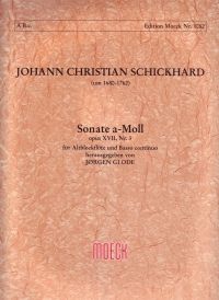 Johann Christian Schickhard: Sonata in A minor, op. 17/3