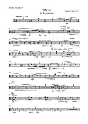 Britta Byström: Tinta - For Four Trombones