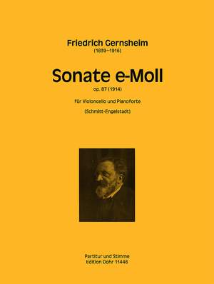 Gernsheim, F: Sonata E minor