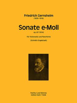 Gernsheim, F: Sonate e-Moll
