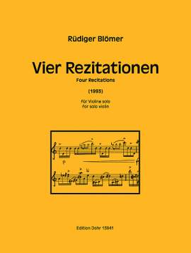 Bloemer, R: Vier Rezitationen