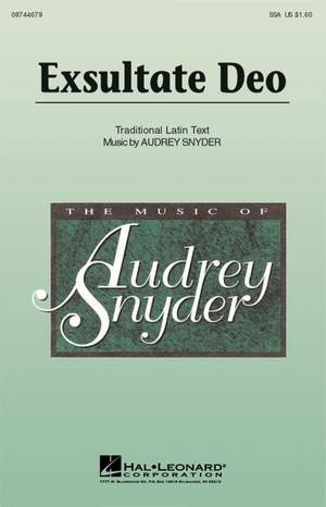 Audrey Snyder: Exsultate Deo