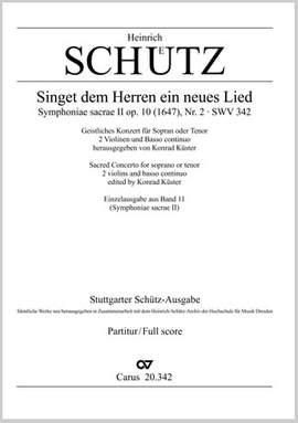 Schütz: Singet dem Herrn ein neues Lied SWV 342