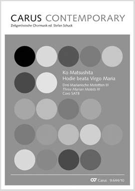 Matsuhita: Hodie beata Virgo Maria, Fassung SATB