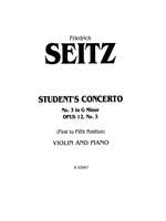 Friedrich Seitz: Student's Concerto No. III in G Minor, Op. 12 Product Image