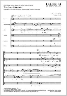 Matsushita: Tenebrae factae sunt