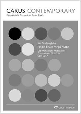 Matsuhita: Hodie beata Virgo Maria, Fassung SSAA
