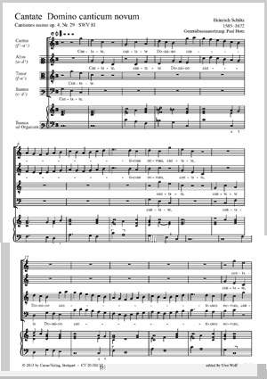 Schütz: Cantate domino canticum novum SWV 81 (op. 4, 29)