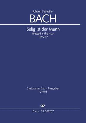 Bach, JS: Selig ist der Mann BWV 57