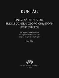 Kurtág György: Einige Sätze aus den Sudelbüchern Georg Christoph Lichtenbergs (1996/1999)