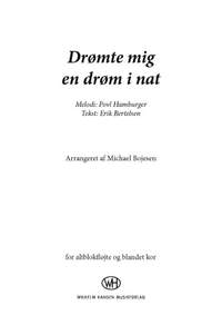 Povl Hamburger_Erik Bertelsen: Drømte Mig En Drøm I Nat