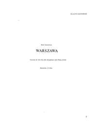 Bent Lorentzen_Bent Lorentzen: Warszawa - Version B