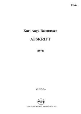 Karl Aage Rasmussen: Afskrift