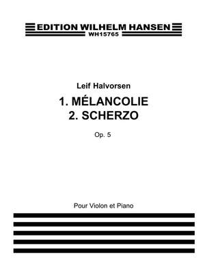 Leif Halvorsen: Halvorsen Melancolie- Scherzo