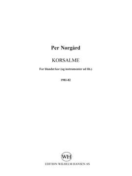 Per Nørgård: Korsalme