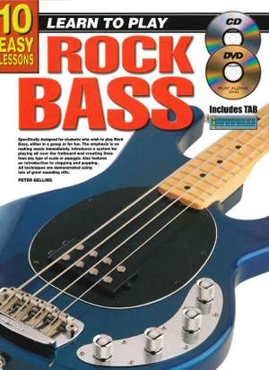 Peter Gelling: 10 Easy Lessons - Learn To Play Rock Bass