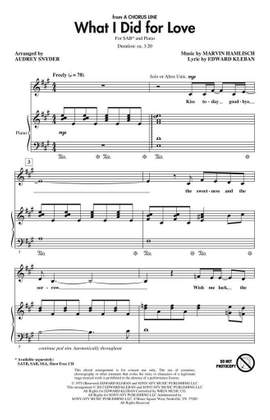 Marvin Hamlisch: What I Did for Love