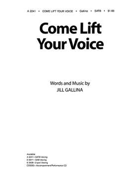 Jill Gallina: Come Lift Your Voice