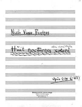 Niels Viggo Bentzon: Huit Nocturnes... Op. 214