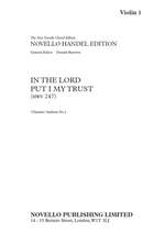 Handel: In The Lord Put I My Trust HWV 248 (Set of Parts) Product Image
