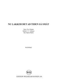 J.C. Gabauer_C. Winther: Nu Lakker Det Ad Tiden Så Småt