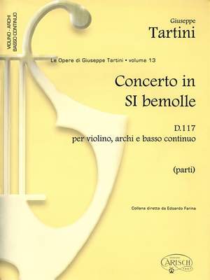 Giuseppe Tartini: Concerto in Si bem. D117 (parti)