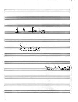 Niels Viggo Bentzon: Scherzo For Klaver Op. 218