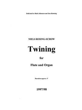 Niels Rosing-Schow: Twining