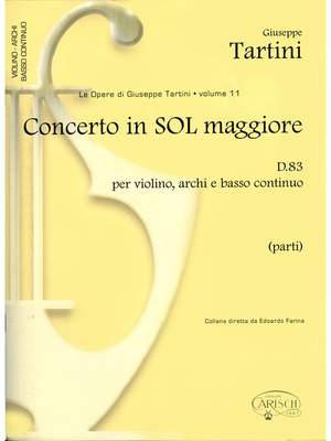 Giuseppe Tartini: Tartini Volume 11: Concerto in C Major D83