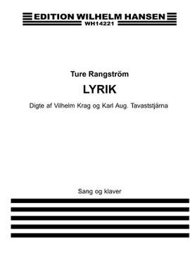 Ture Rangström: Rangström Lyrik