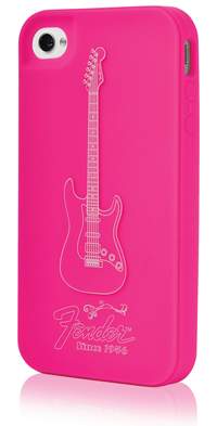 Fender iPhone 4 Protective Magenta Pick Silicone