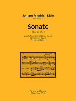 Nisle, J F: Sonata B flat major op.6/2