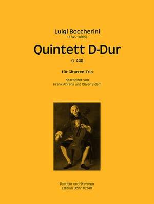 Boccherini, L: Quintett D-Dur G.448