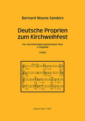 Sanders, B W: Deutsche Proprien zum Kirchweihfest