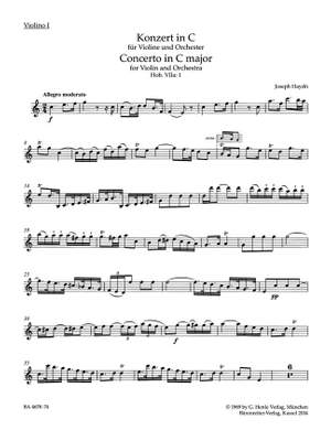 Haydn, Joseph: Concerto for Violin and Orchestra C major Hob. VIIa:1