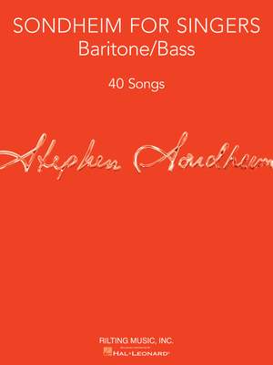 Sondheim for Singers: Baritone/Bass