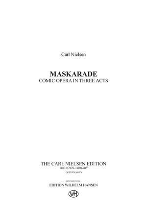 Carl Nielsen_Vilhelm Andersen: Maskarade / Masquerade