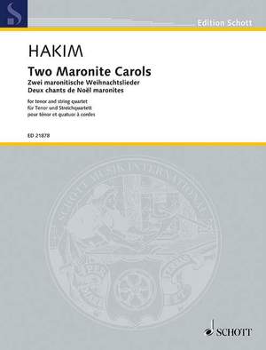 Hakim, N: Two Maronite Carols