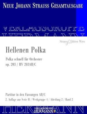 Strauß (Son), J: Hellenen Polka op. 203 RV 203AB/C