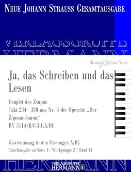 Strauß (Son), J: Ja, das Schreiben und das Lesen RV 511A/B/C-3-1.A/BC
