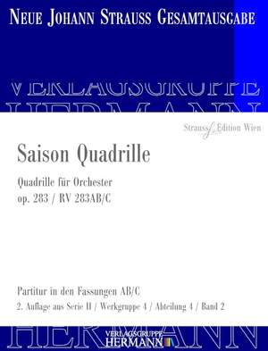 Strauß (Son), J: Saison Quadrille op. 283 RV 283AB/C