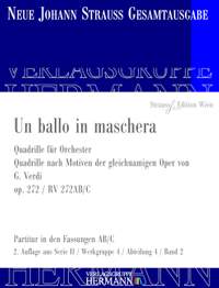 Strauß (Son), J: Un ballo in maschera op. 272 RV 272AB/C