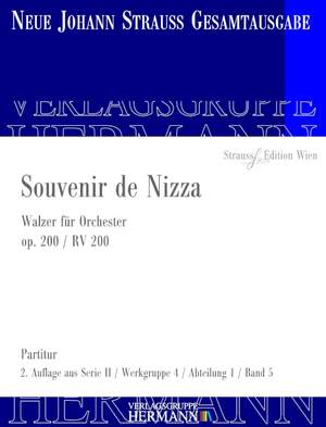 Strauß (Son), J: Souvenir de Nizza op. 200 RV 200