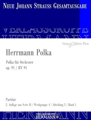 Strauß (Son), J: Herrmann Polka op. 91 RV 91