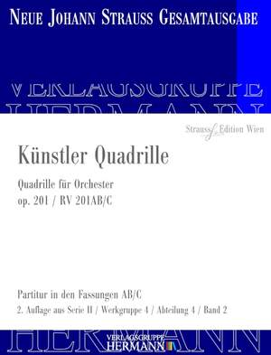 Strauß (Son), J: Künstler Quadrille op. 201 RV 201AB/C