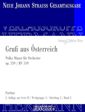 Strauß (Son), J: Gruß aus Österreich op. 359 RV 359