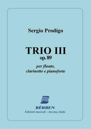 Sergio Prodigo: Trio 3 Op 89 (Omaggio A Franck